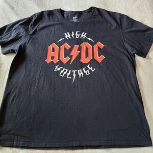 AC/DC High Voltage Black Tshirt With Graphics Size 3XL